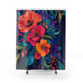 Jewel Tone Botanical Cascade Shower Curtain