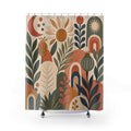 Modern Boho Botanical Shower Curtain