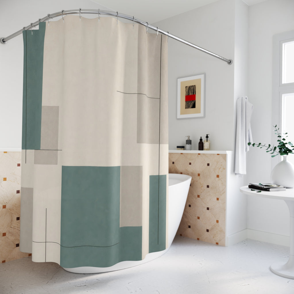 Teal Green Shower Curtain