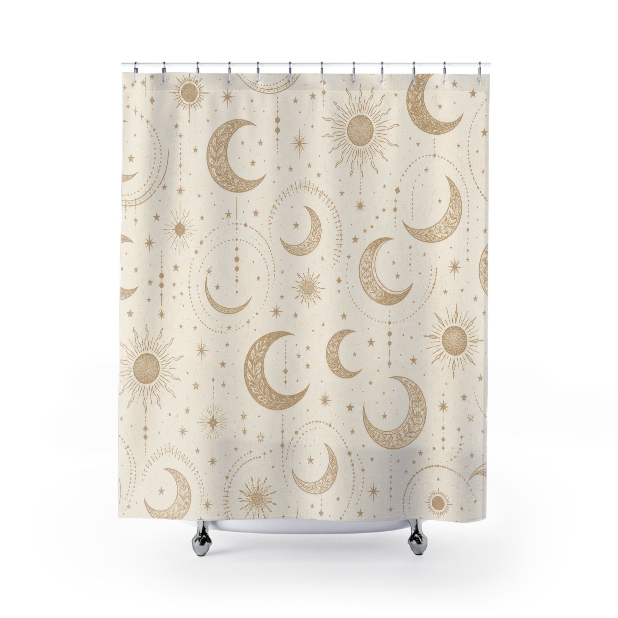 Celestial Moon Sun Shower Curtain