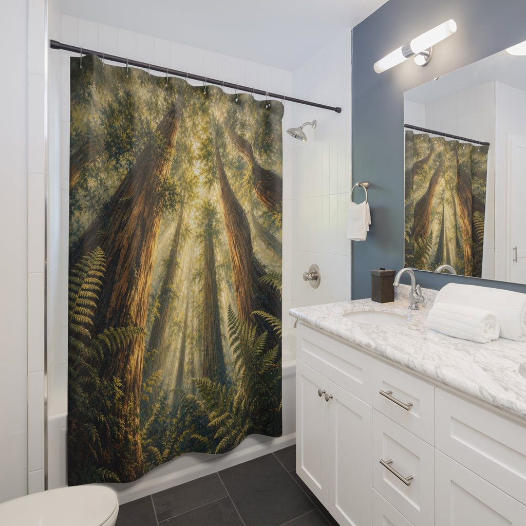 Acrylic Redwood Canopy Shower Curtain