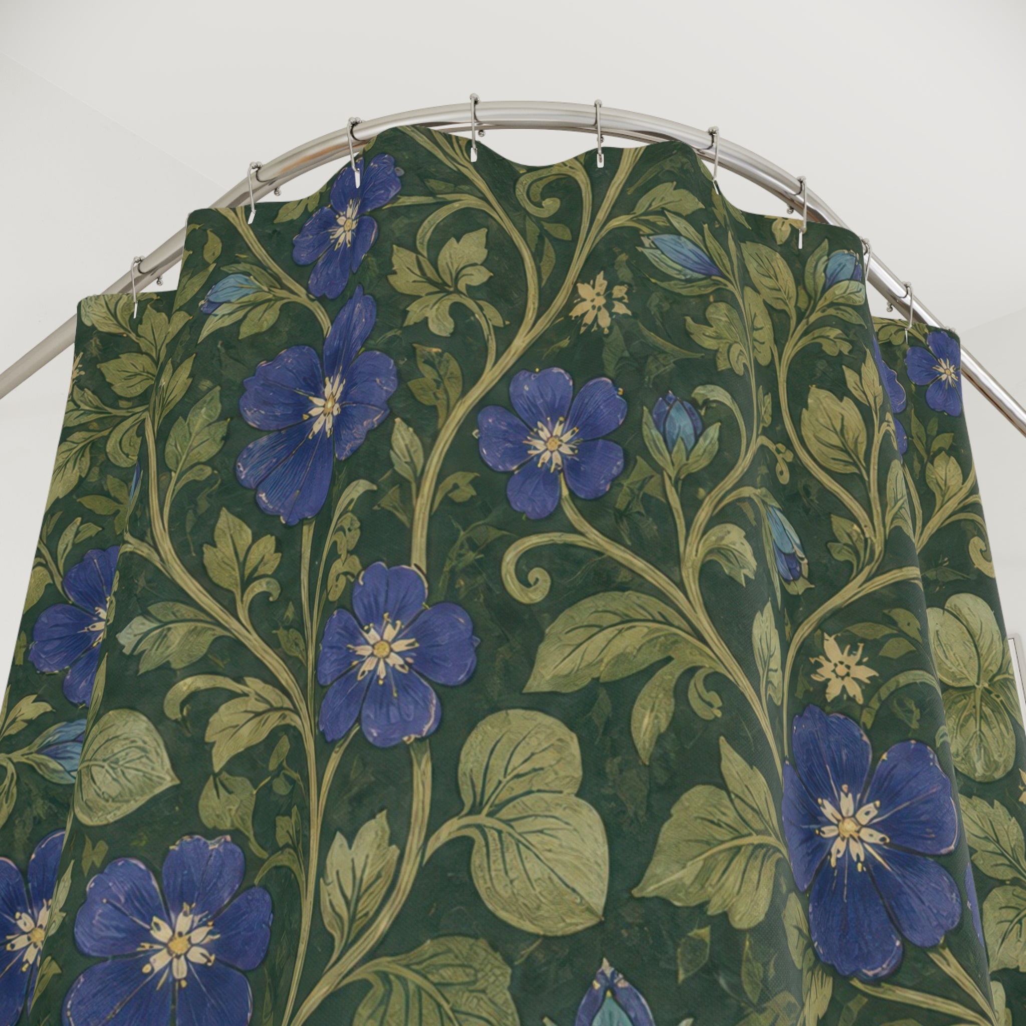 William Morris Pimpernel Shower Curtain – Green