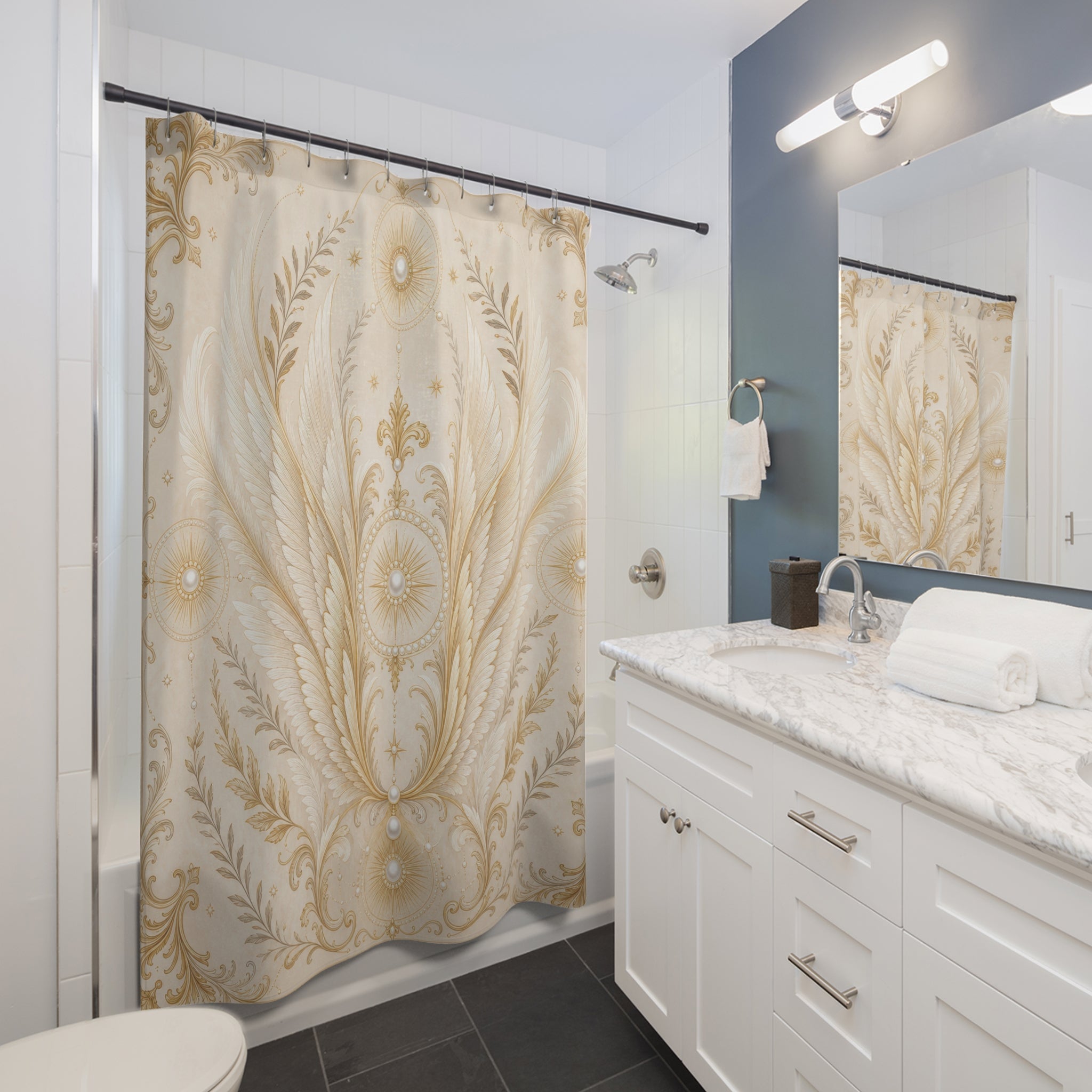 Baroque Halo Shower Curtain