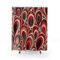 Red Paisley Shower Curtain