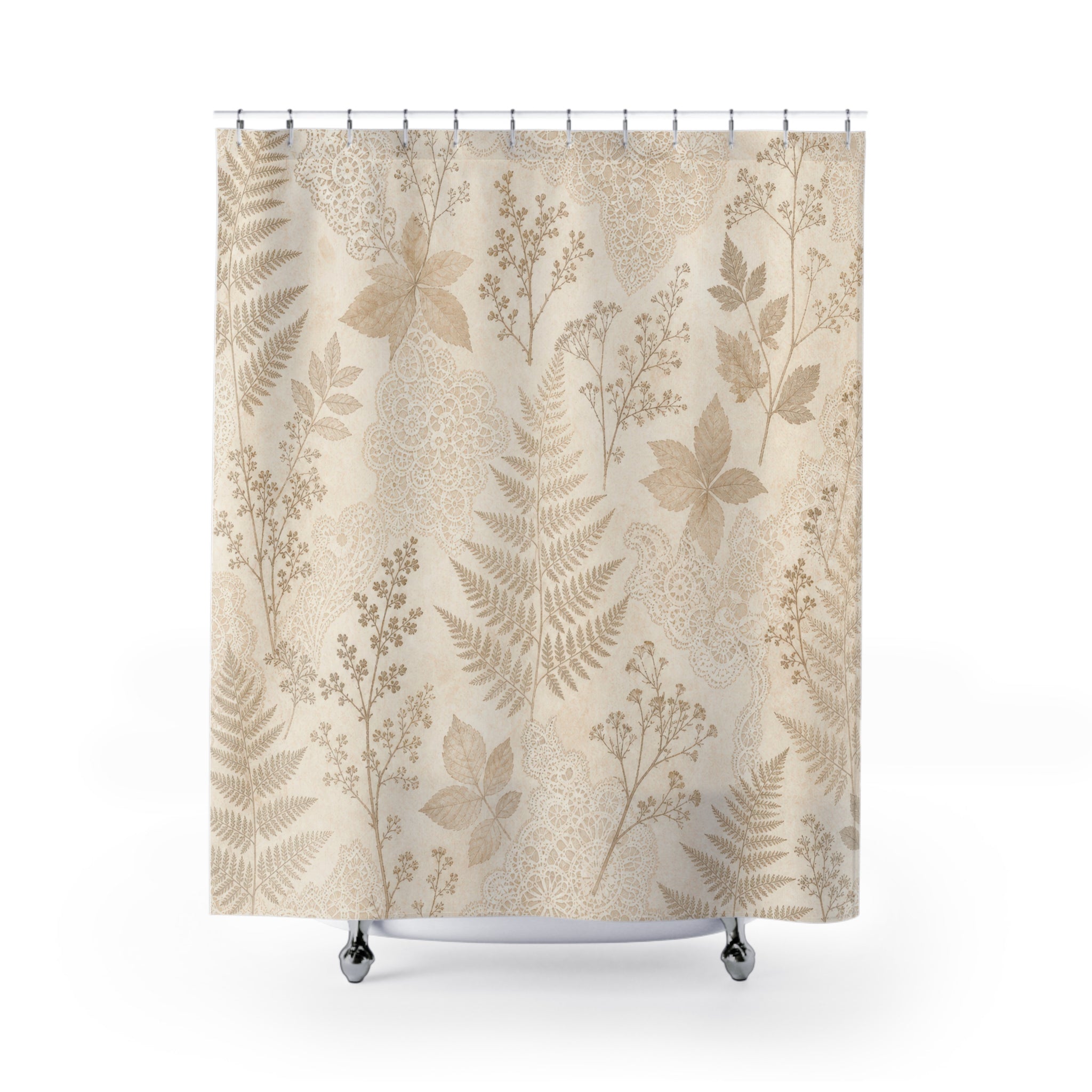 Fern Floral Botanical Shower Curtain