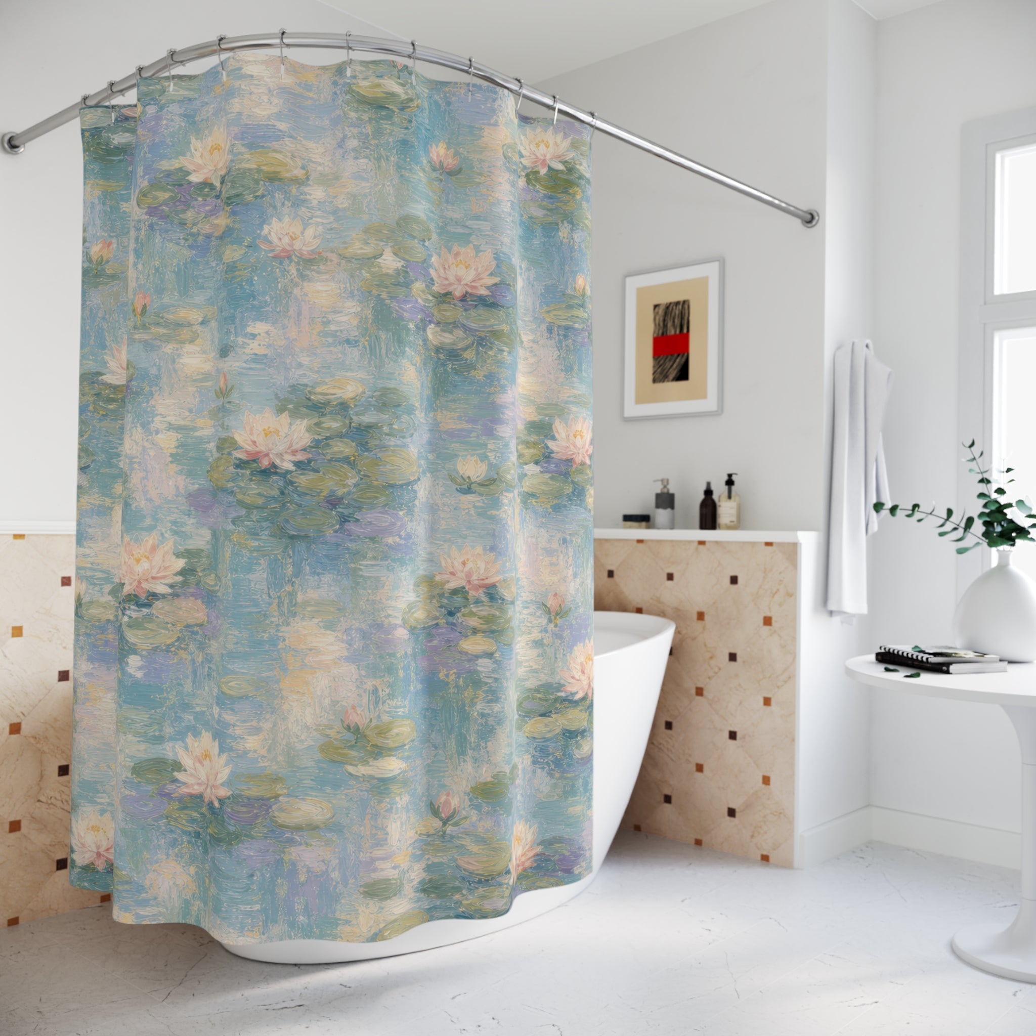 Water Lily Shower Curtain