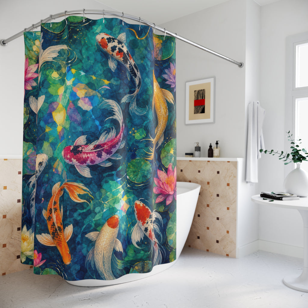 Prismatic Koi Garden Shower Curtain