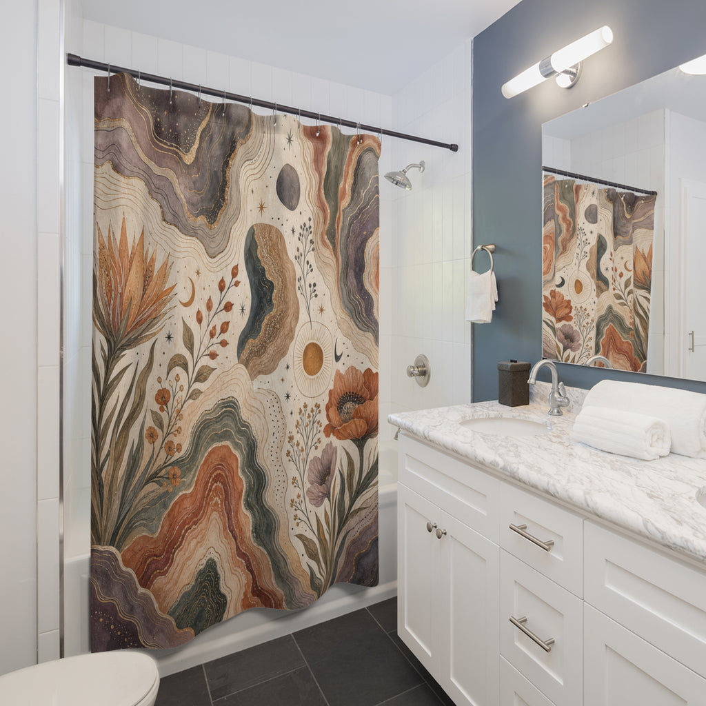 Abstract Desert Stone Shower Curtain