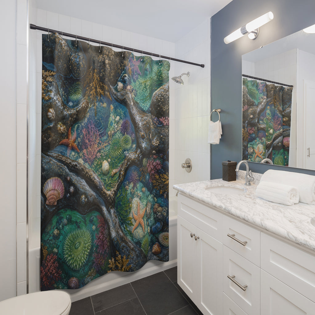 Coral Reef Tide Pool Shower Curtain