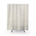 Off White Textured Shower Curtain — Ivory Cream