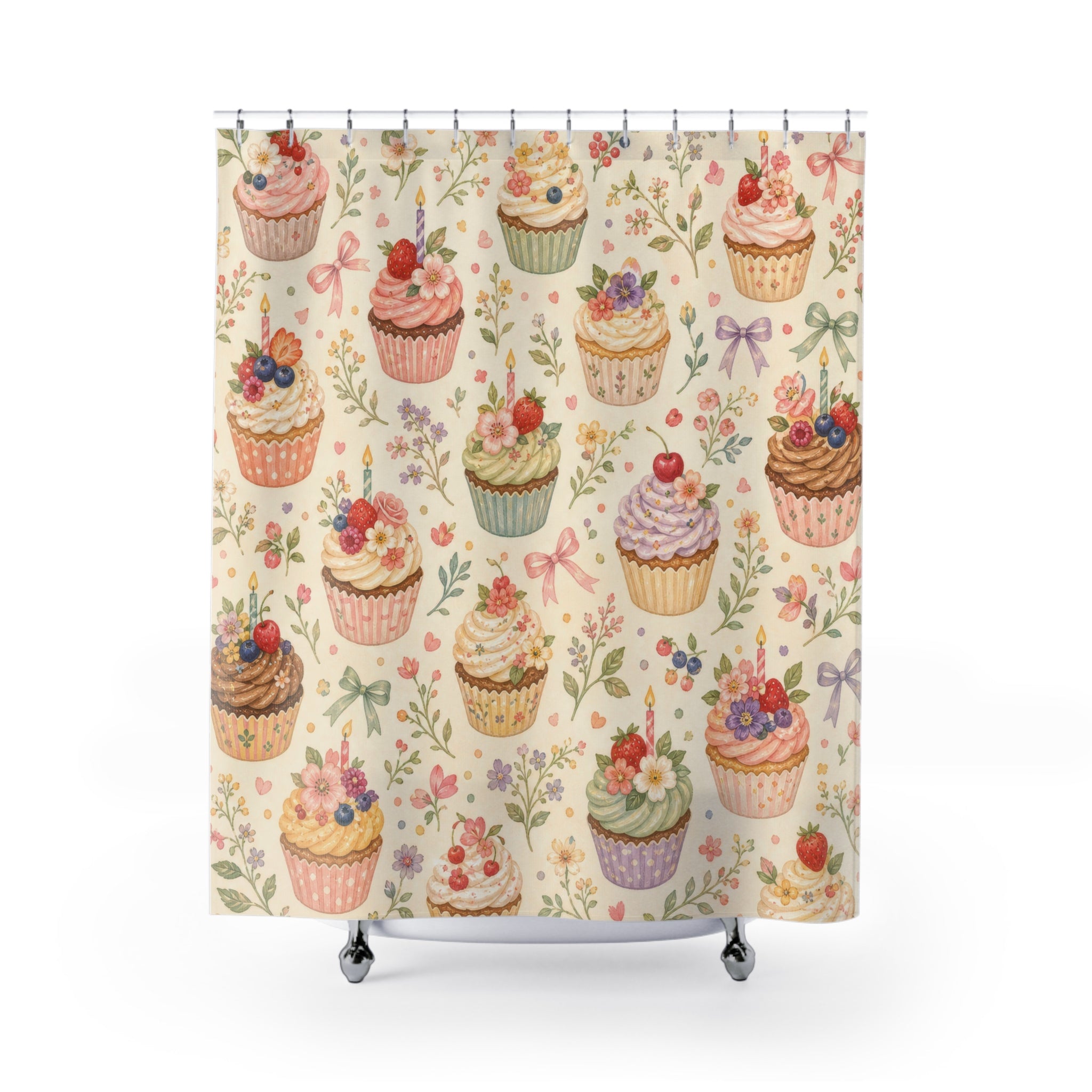 Cupcake Bakery Cute Shower Curtain