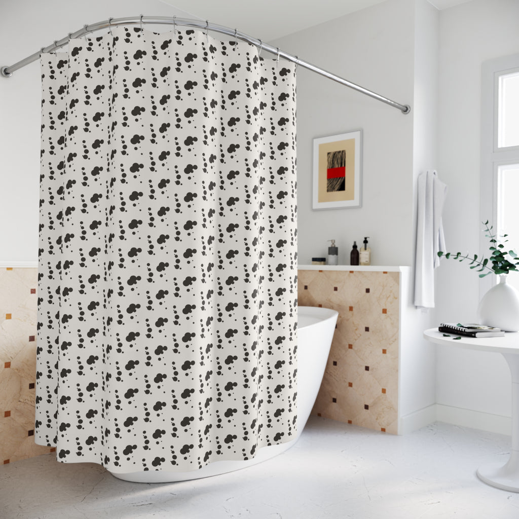 Mixed Scale Polka Dot Shower Curtain