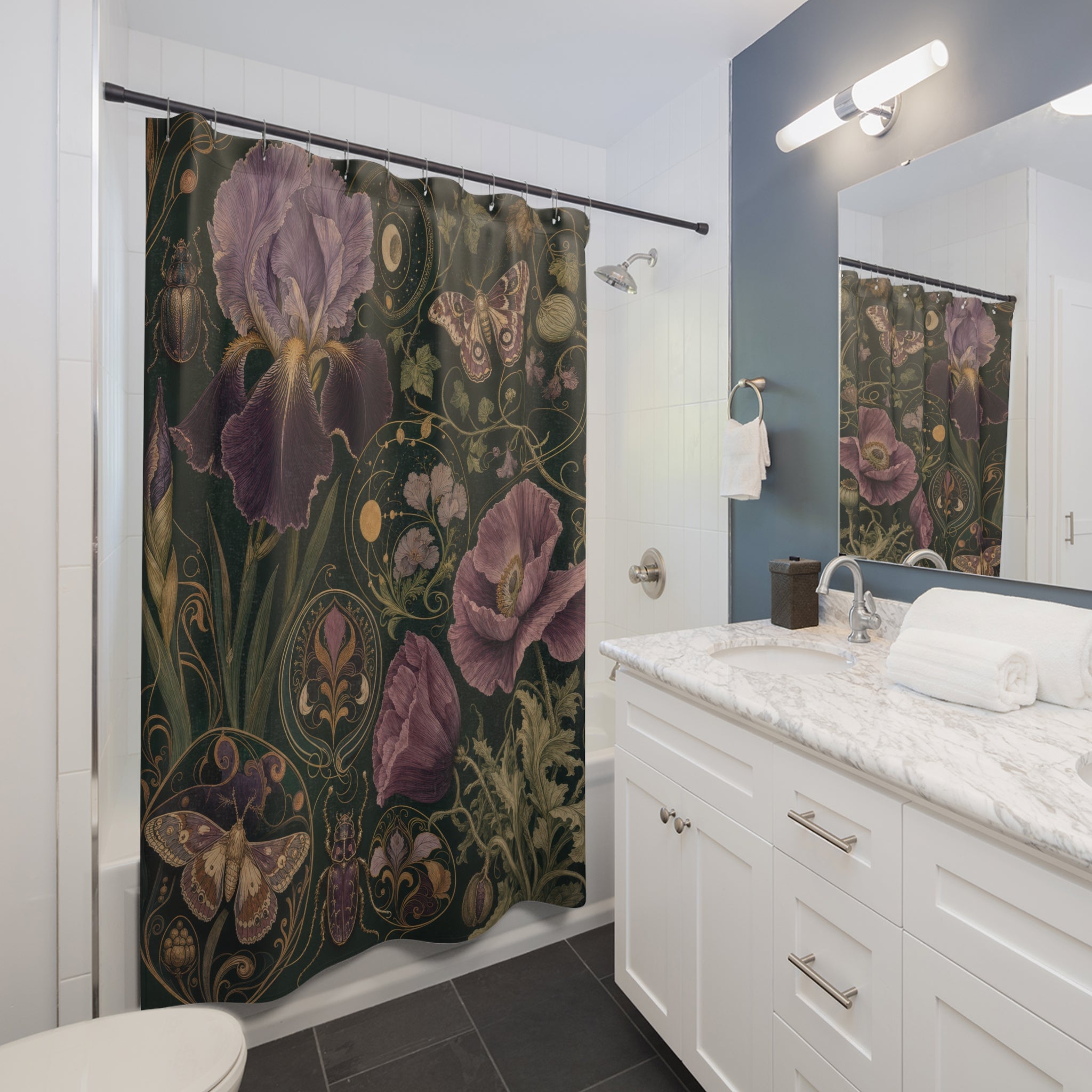 Art Nouveau Botanical Museum Shower Curtain