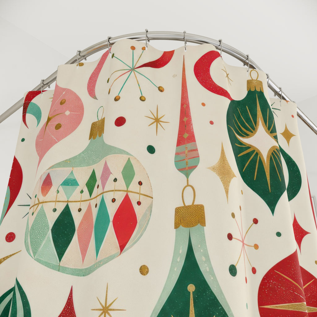 Retro Ornament Shower Curtain