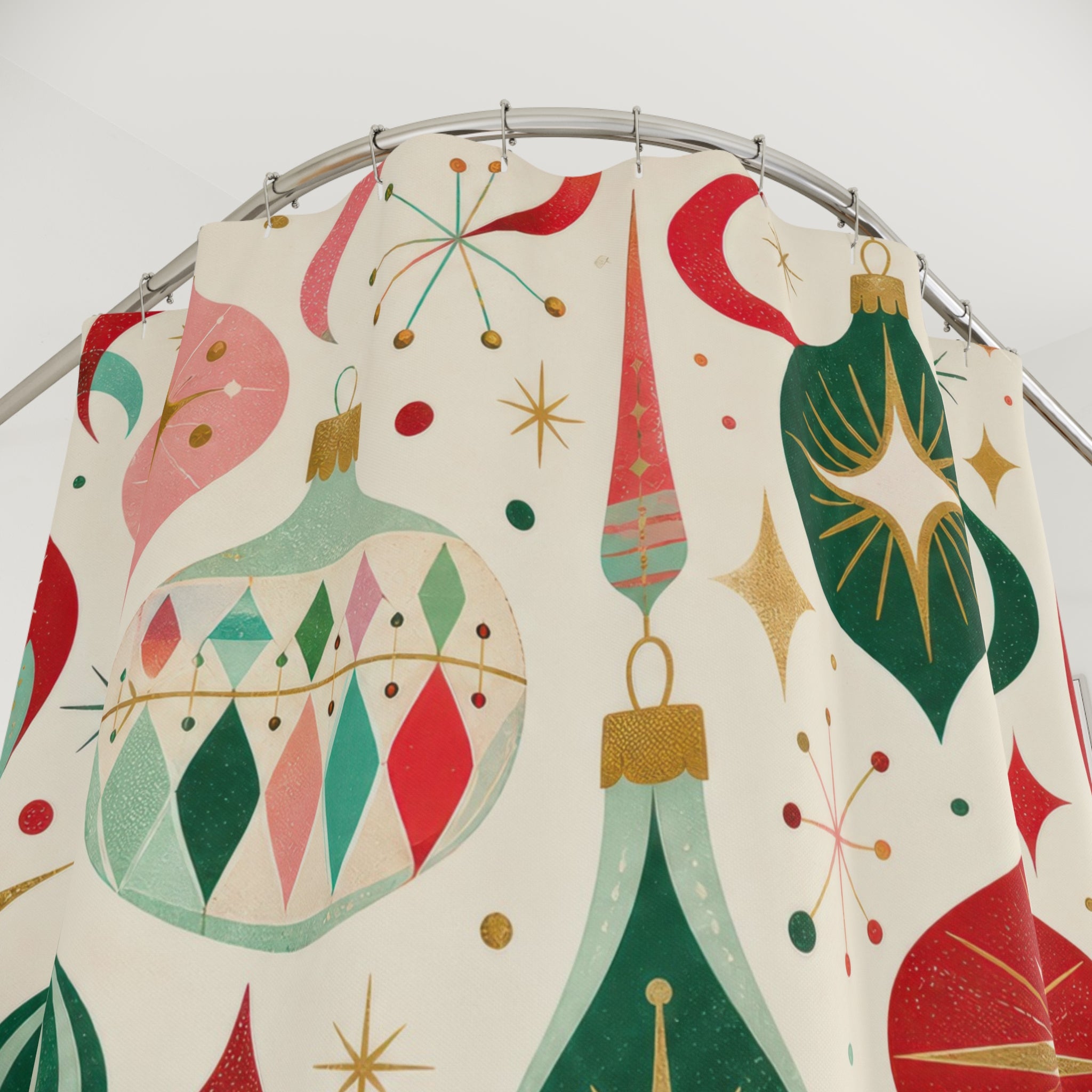 Retro Ornament Shower Curtain