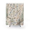 Beach Farmhouse Coastal Shower Curtain