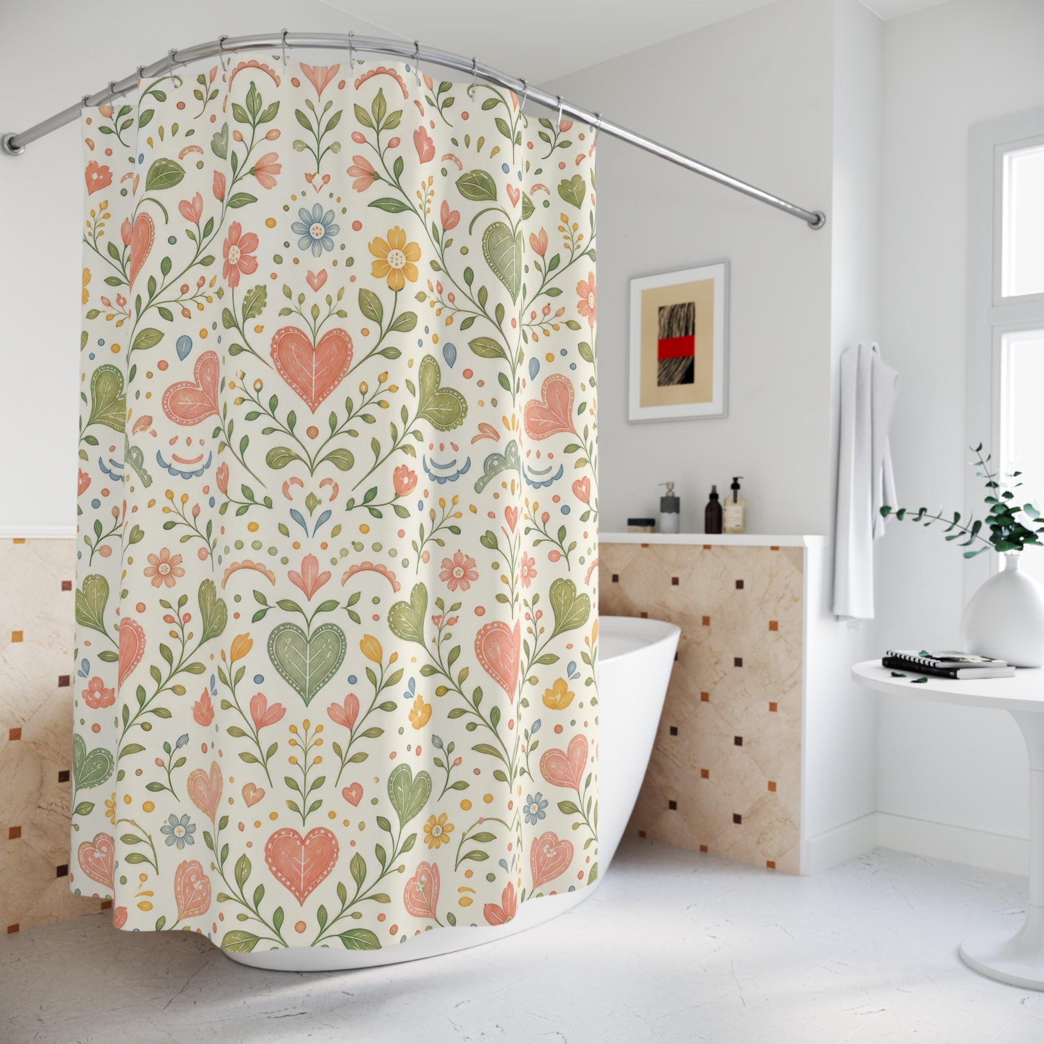 Heart Shower Curtain