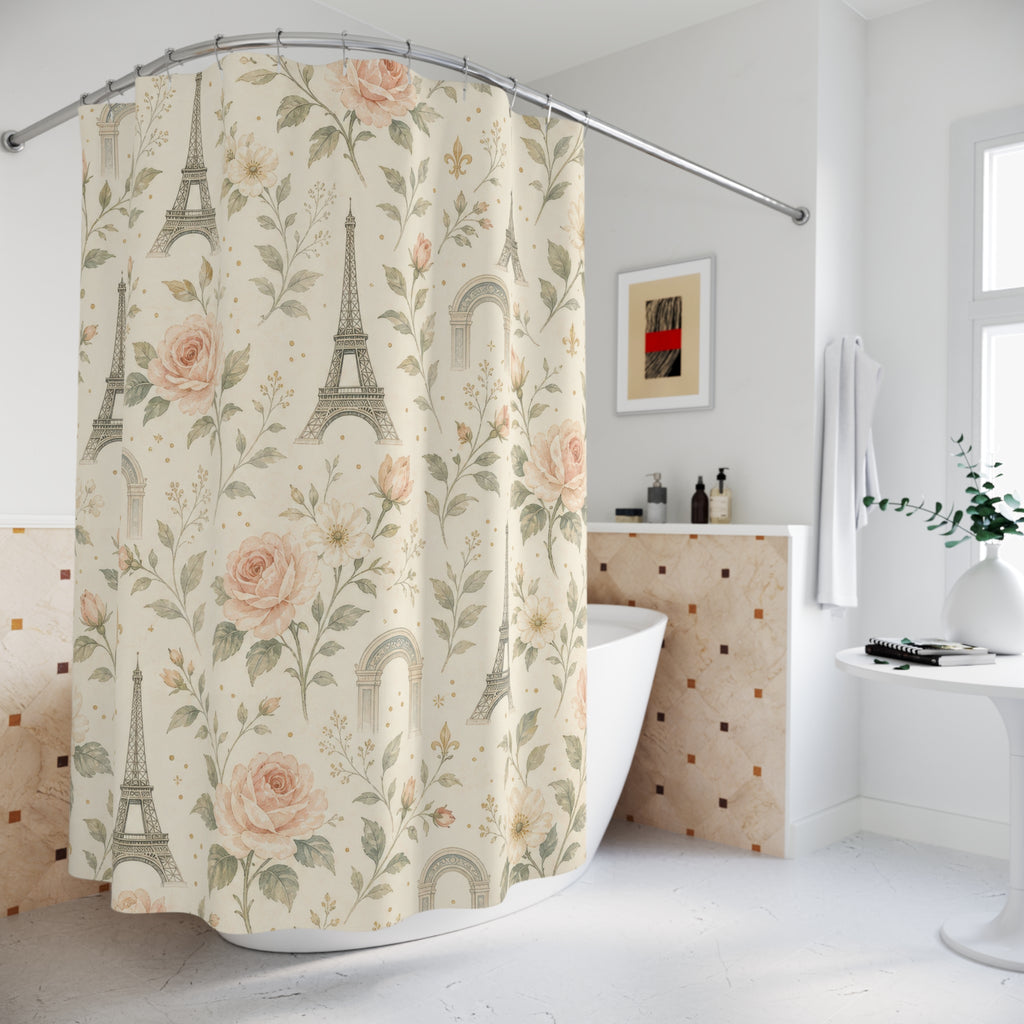 Paris Floral French Shower Curtain: Paris Floral Shower Curtai