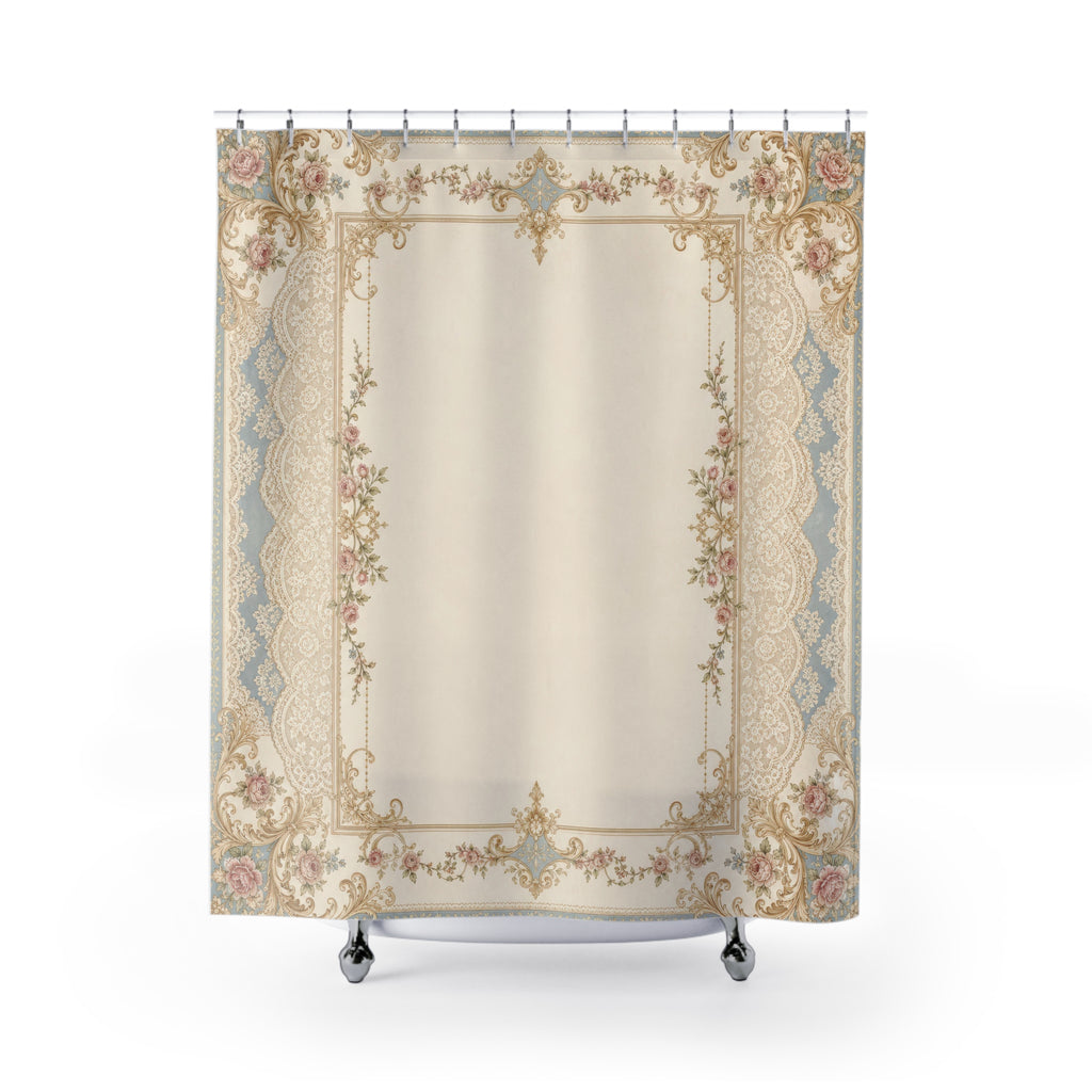 Edwardian Border Shower Curtain