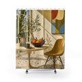 Sunroom Still Life Mid Century Style Shower Curtain