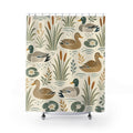 Retro Mallard Reed Shower Curtain