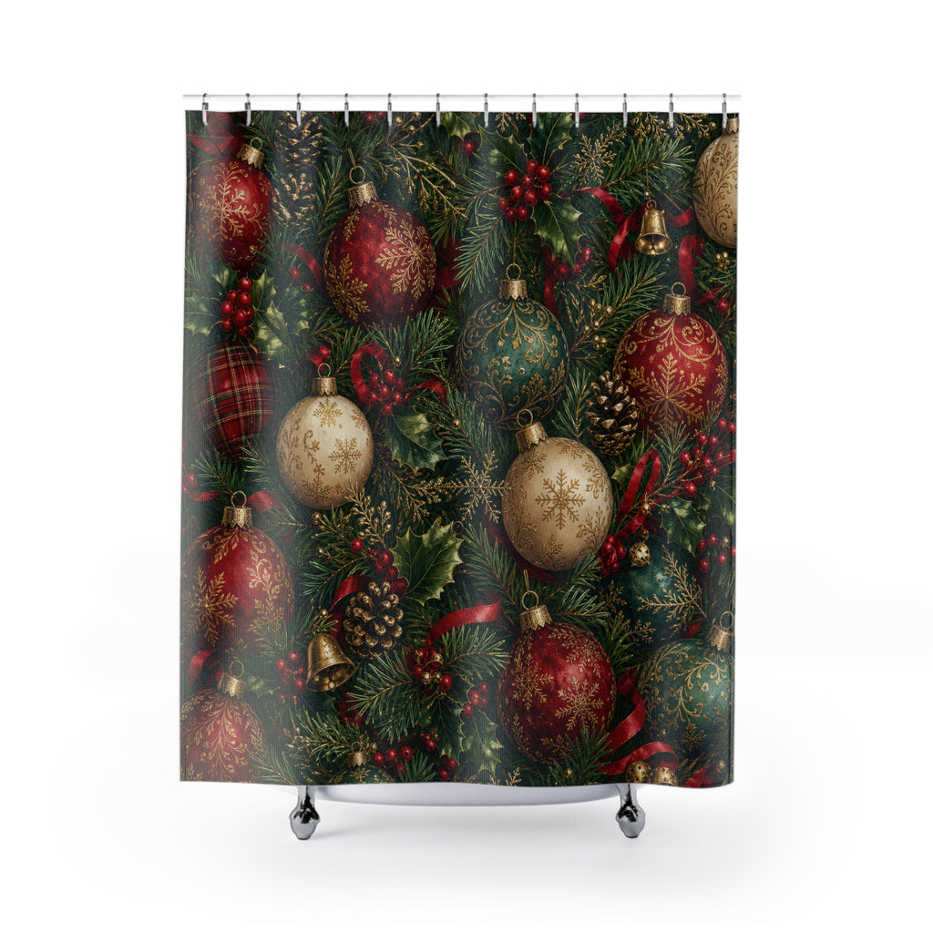 Ornament Evergreen Shower Curtain