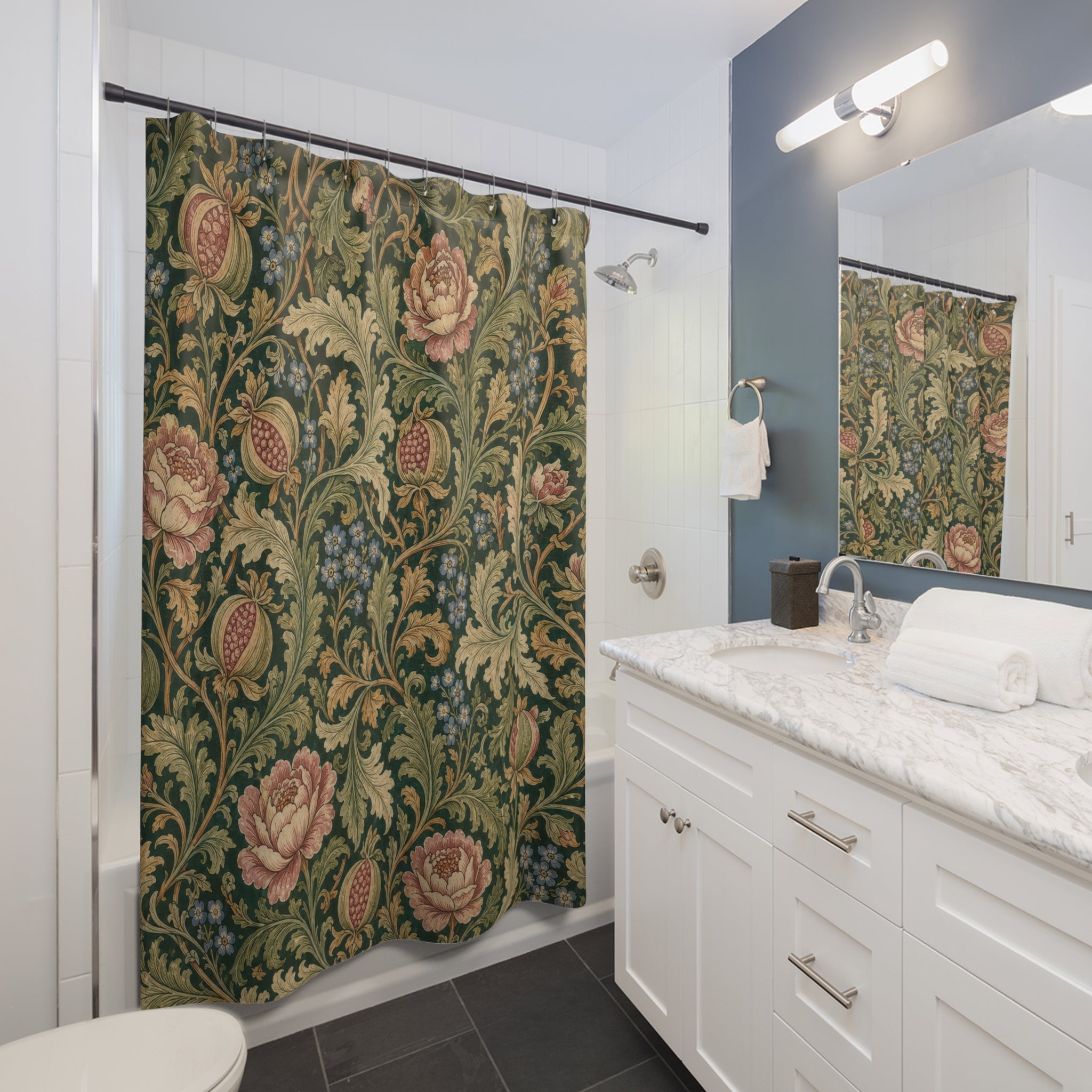 William Morris Rose Shower Curtain