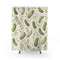 Cute Pickle Green Shower Curtain