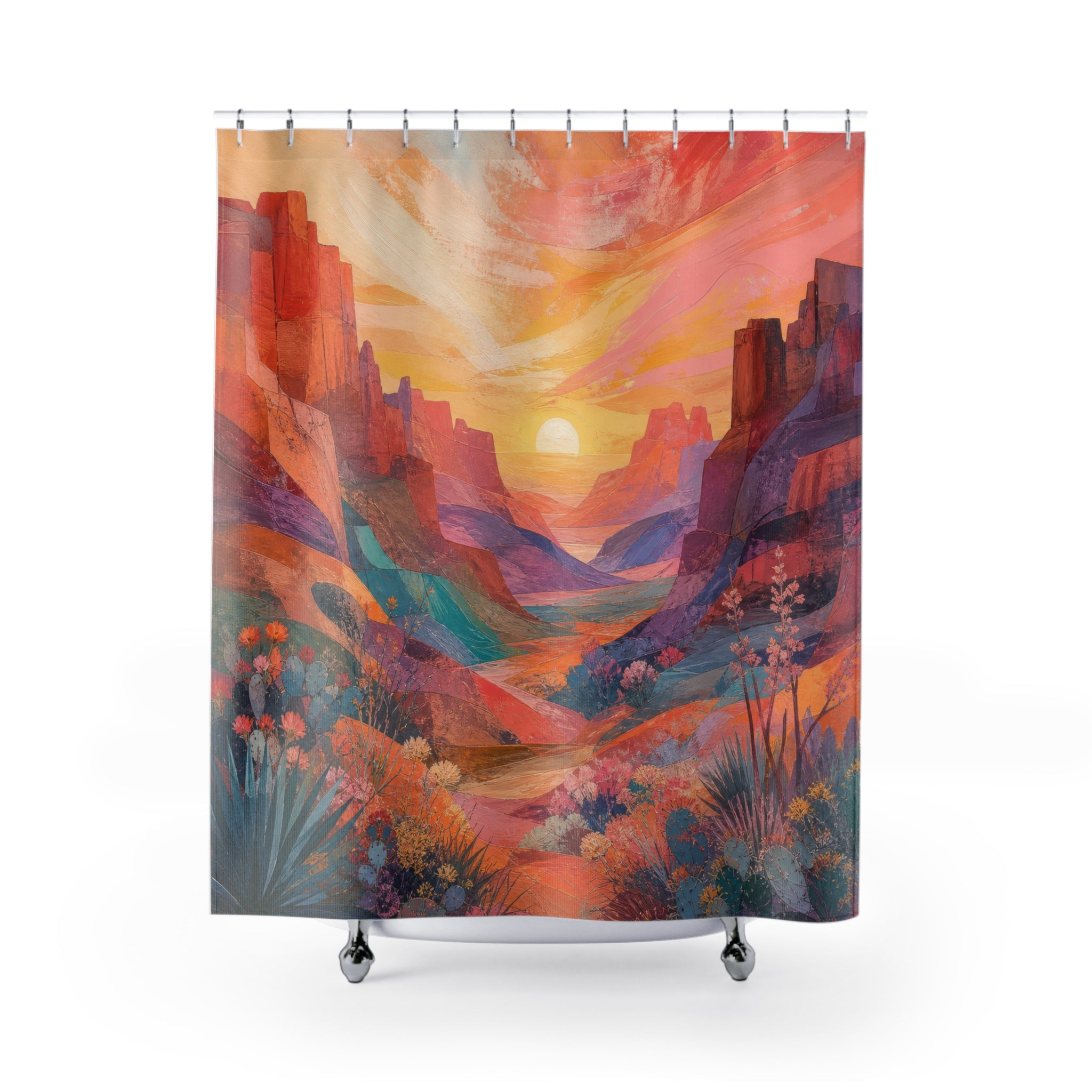 Desert Canyon Dawn Shower Curtain