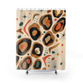 Atomic Leopard Mid Century Shower Curtain