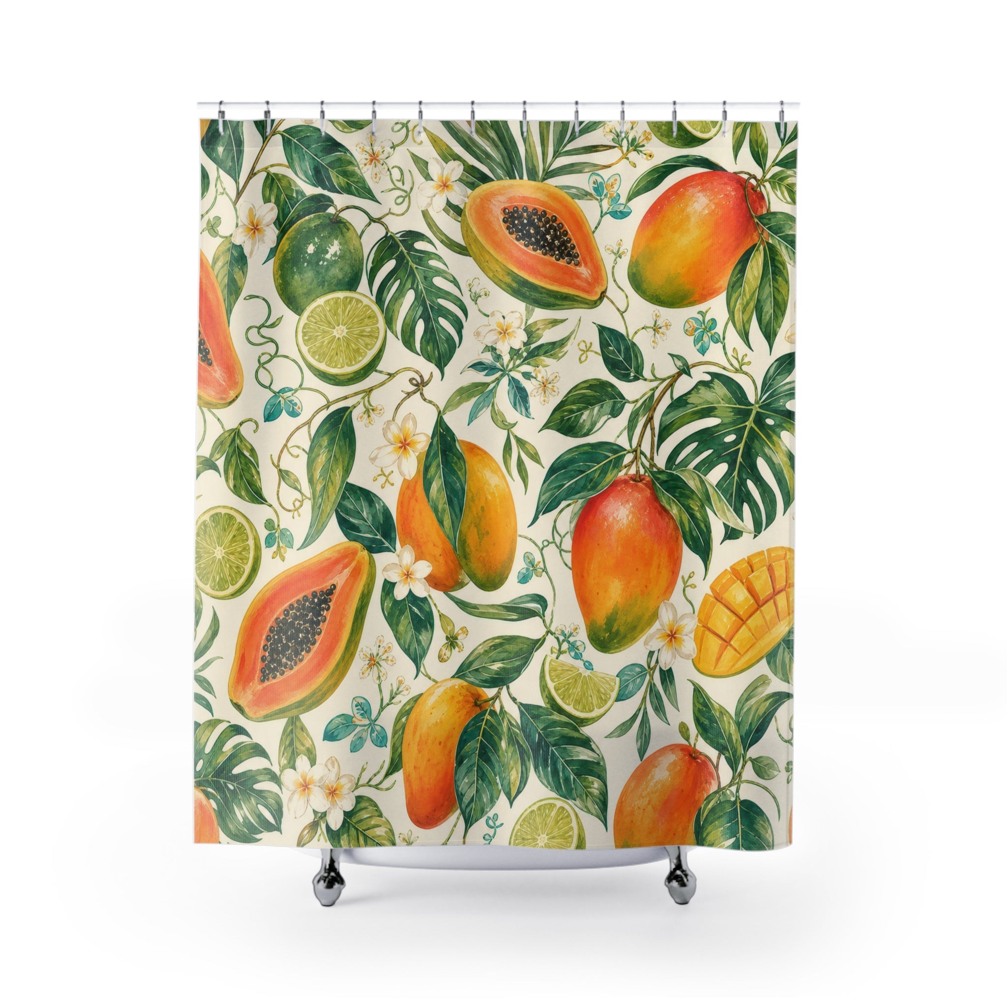 Papaya Citrus Shower Curtain