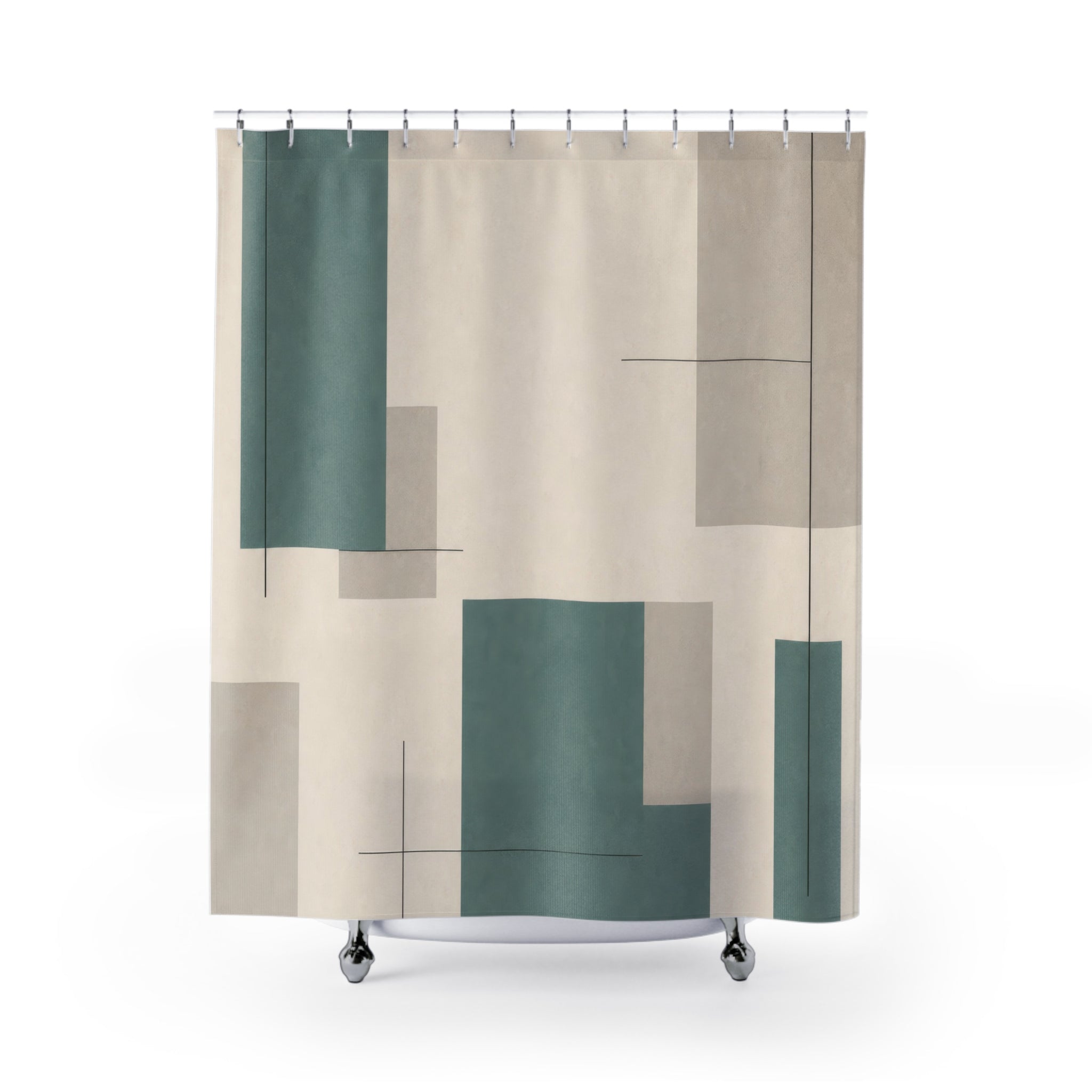 Teal Green Shower Curtain