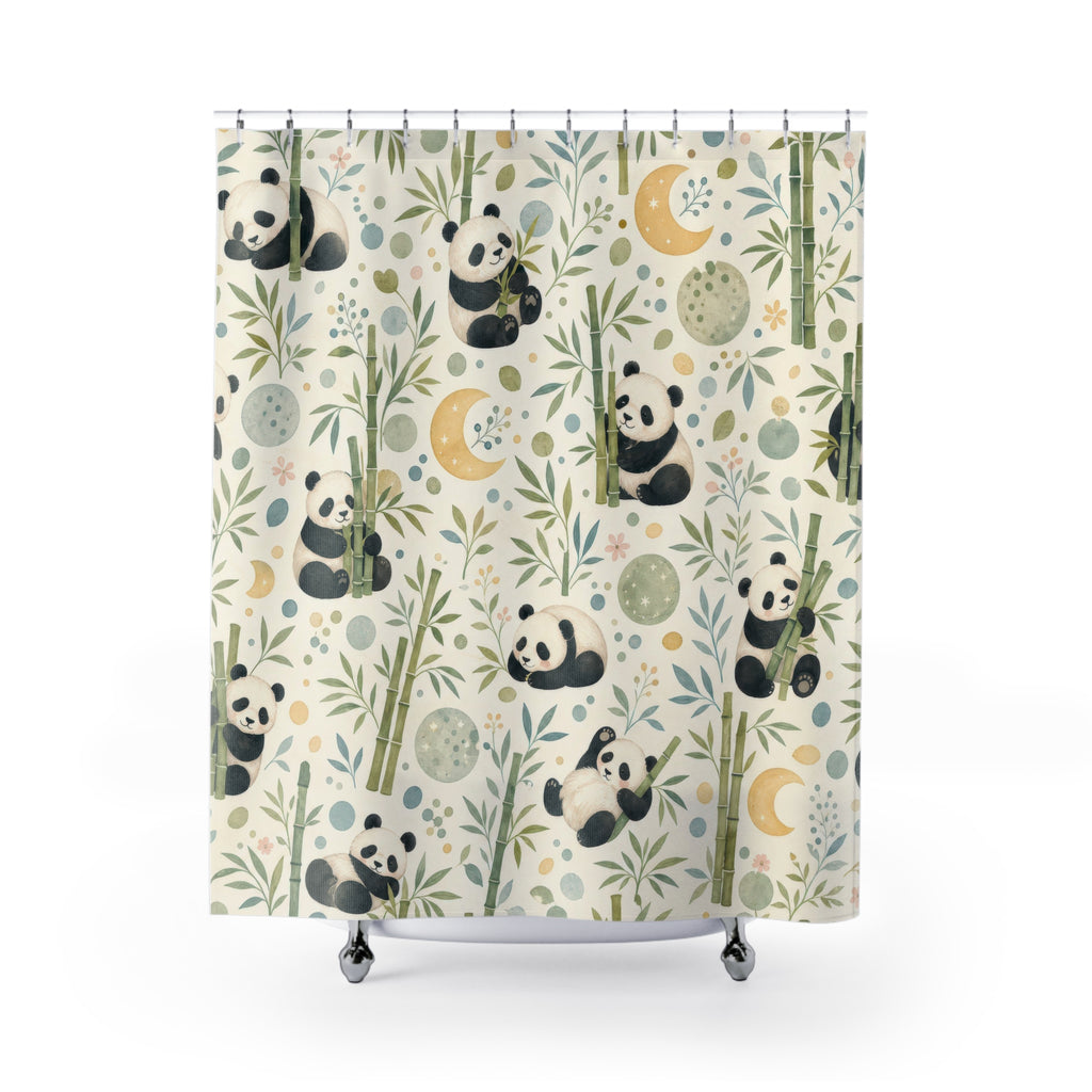 Kids Panda Shower Curtain