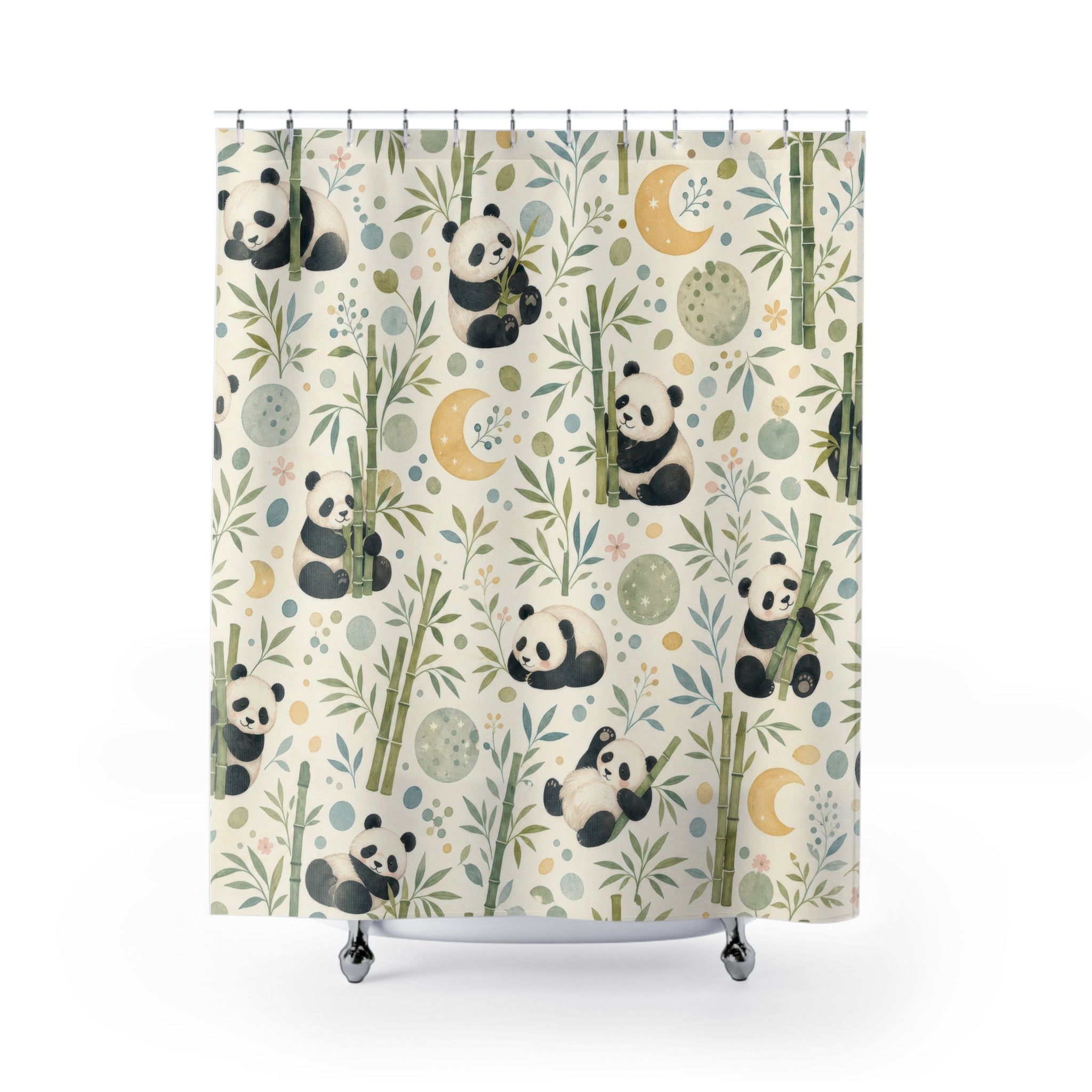 Kids Panda Shower Curtain
