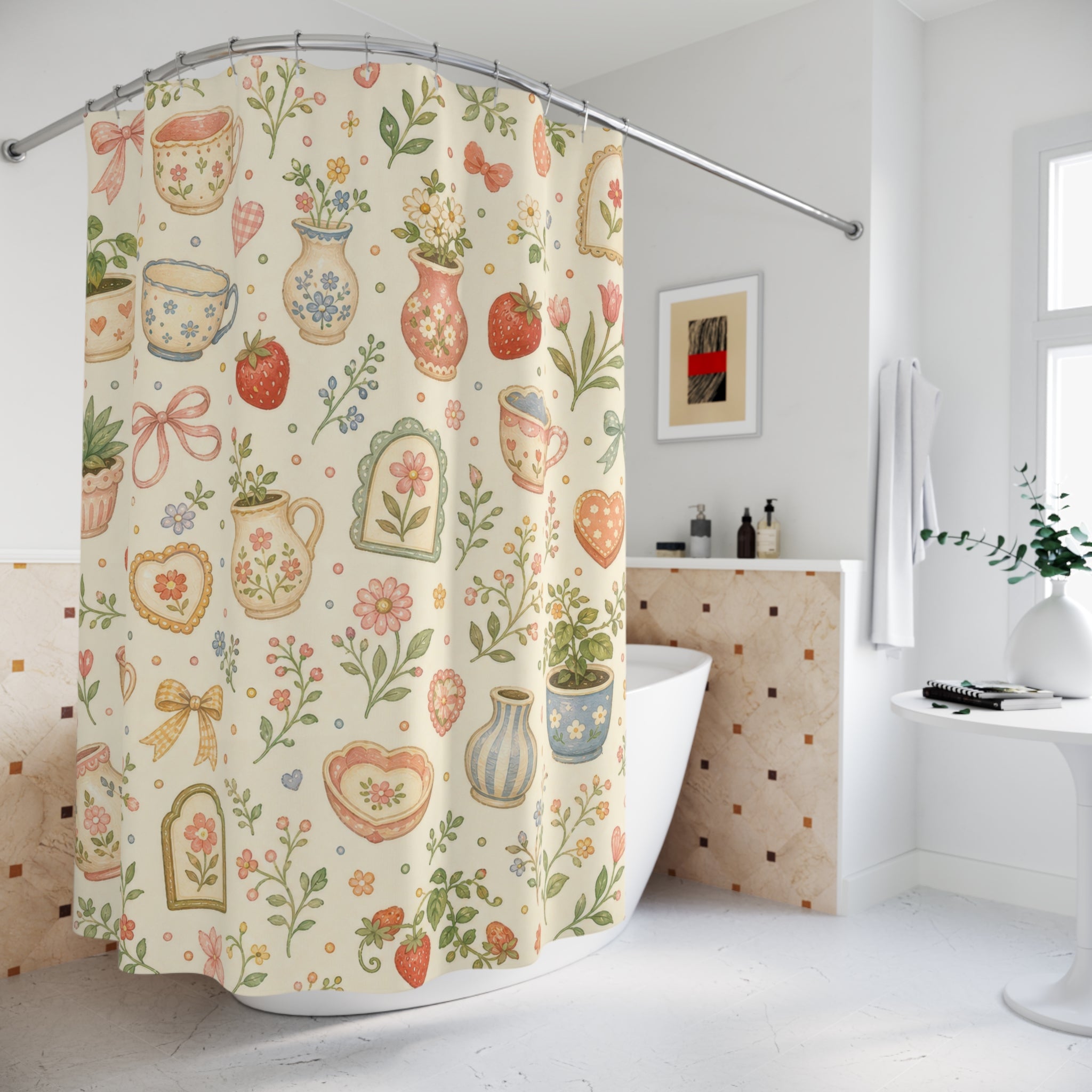 Cottagecore Sampler Cute Shower Curtain
