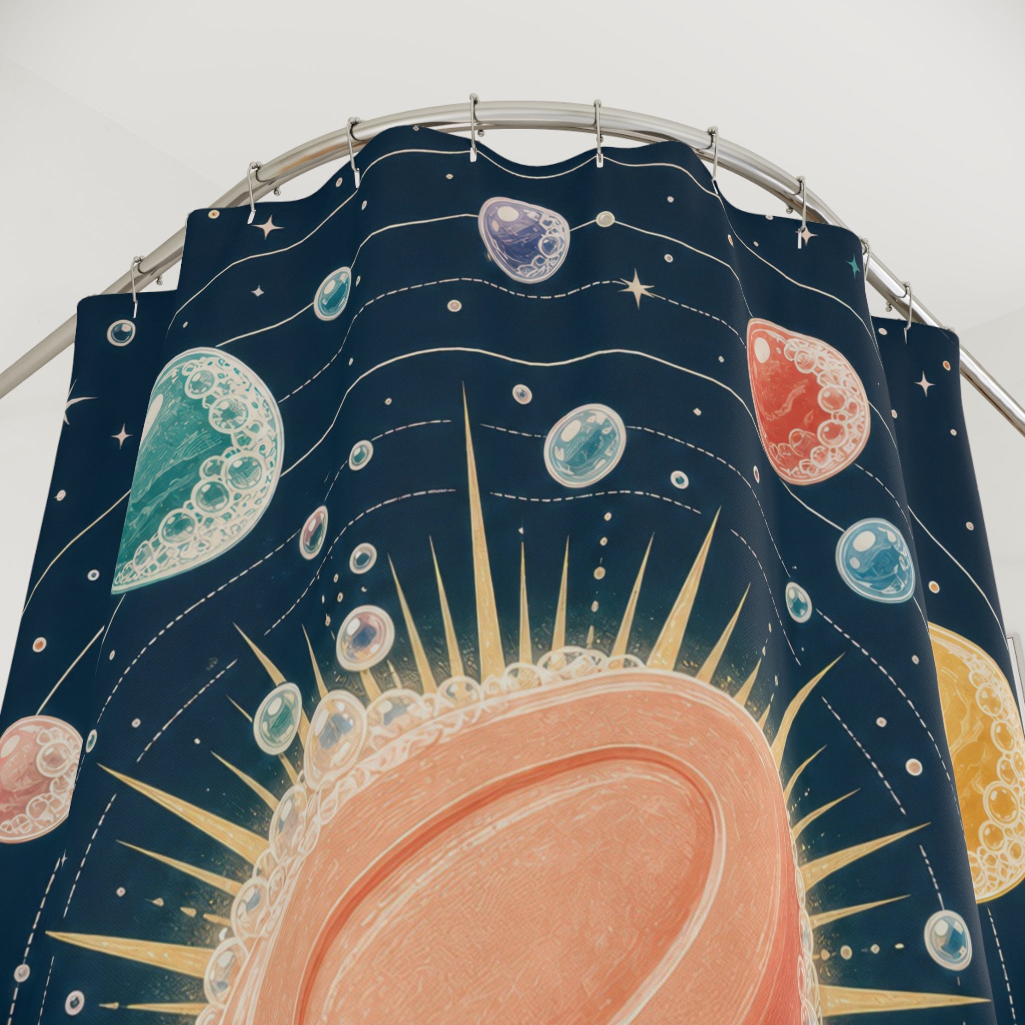 Planet Orbit Shower Curtain