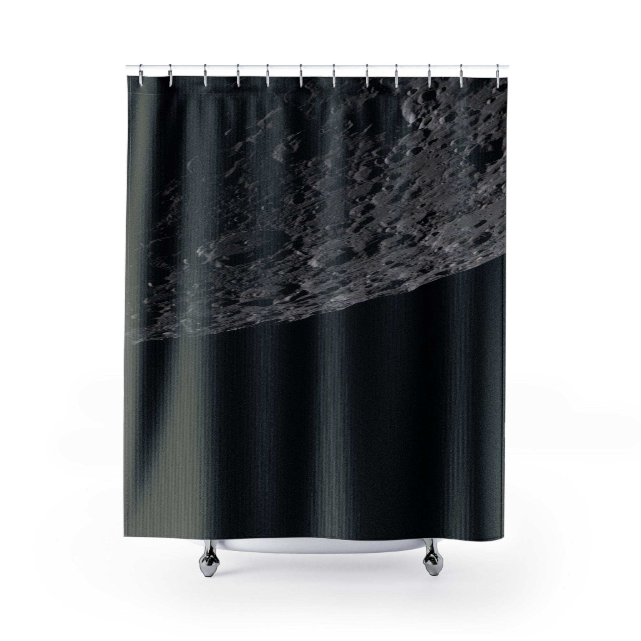 Moon Shower Curtain: Lunar Surface Photo