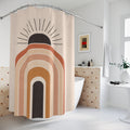 Boho Arch Shower Curtain – Terracotta Beige