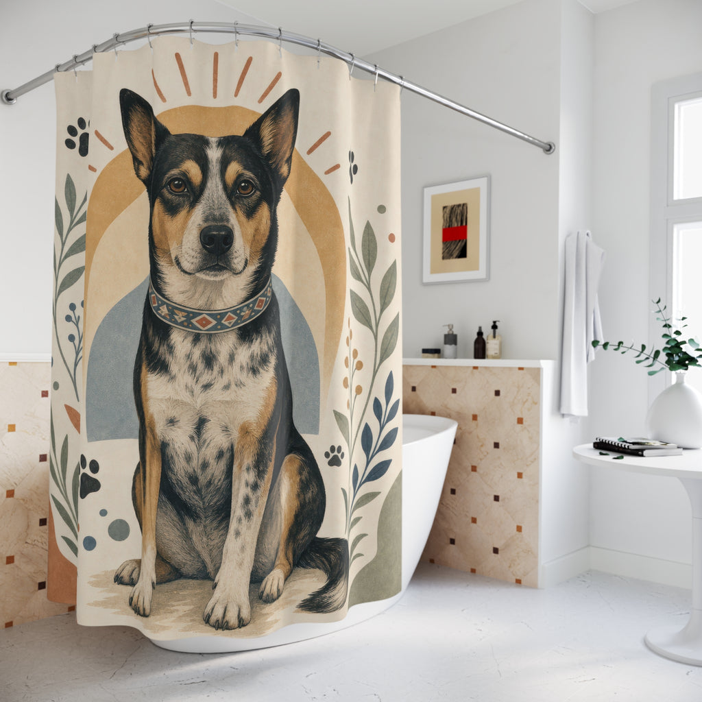 Pet Dog Shower Curtain: Pet Shower Curtain