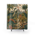 Prehistoric Dinosaur Garden Kids Shower Curtain