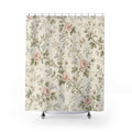 Vintage Floral Cottage Rose Shower Curtain