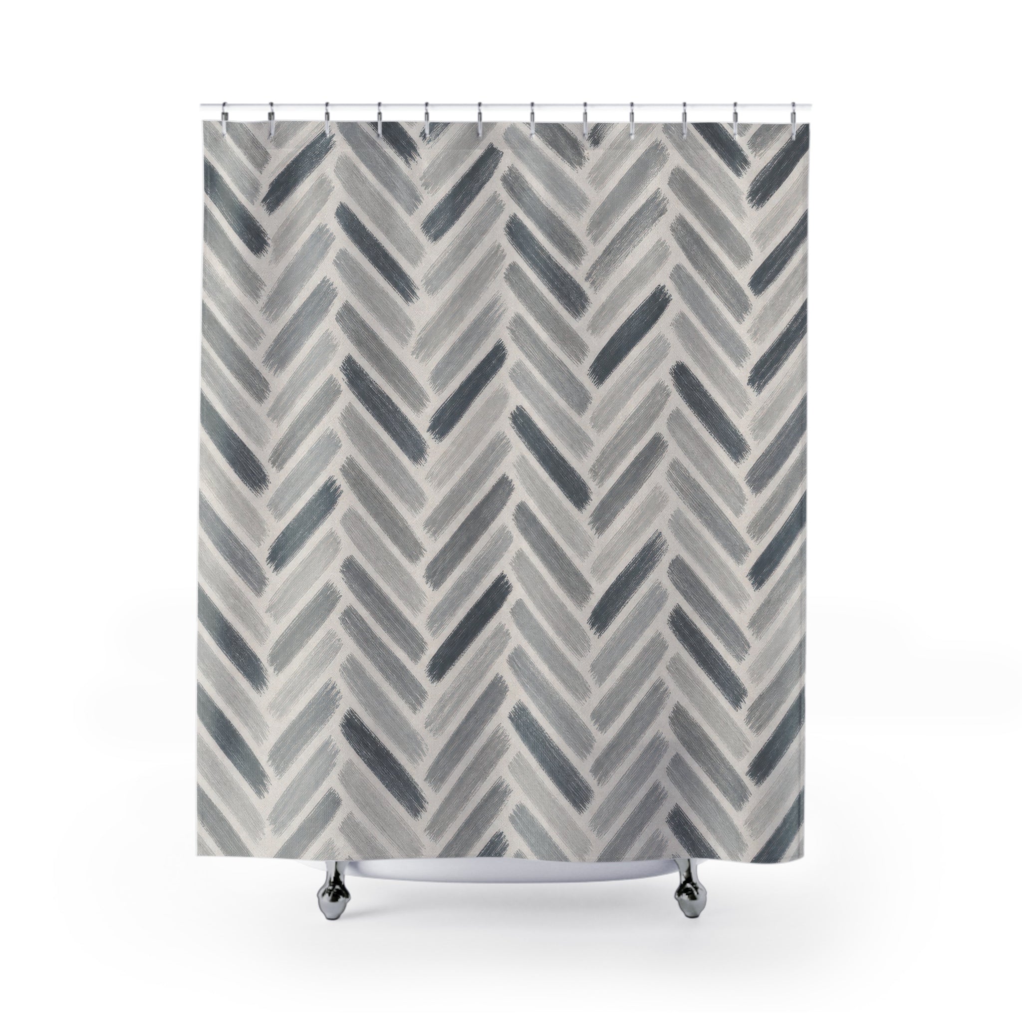 Herringbone Chevron Shower Curtain