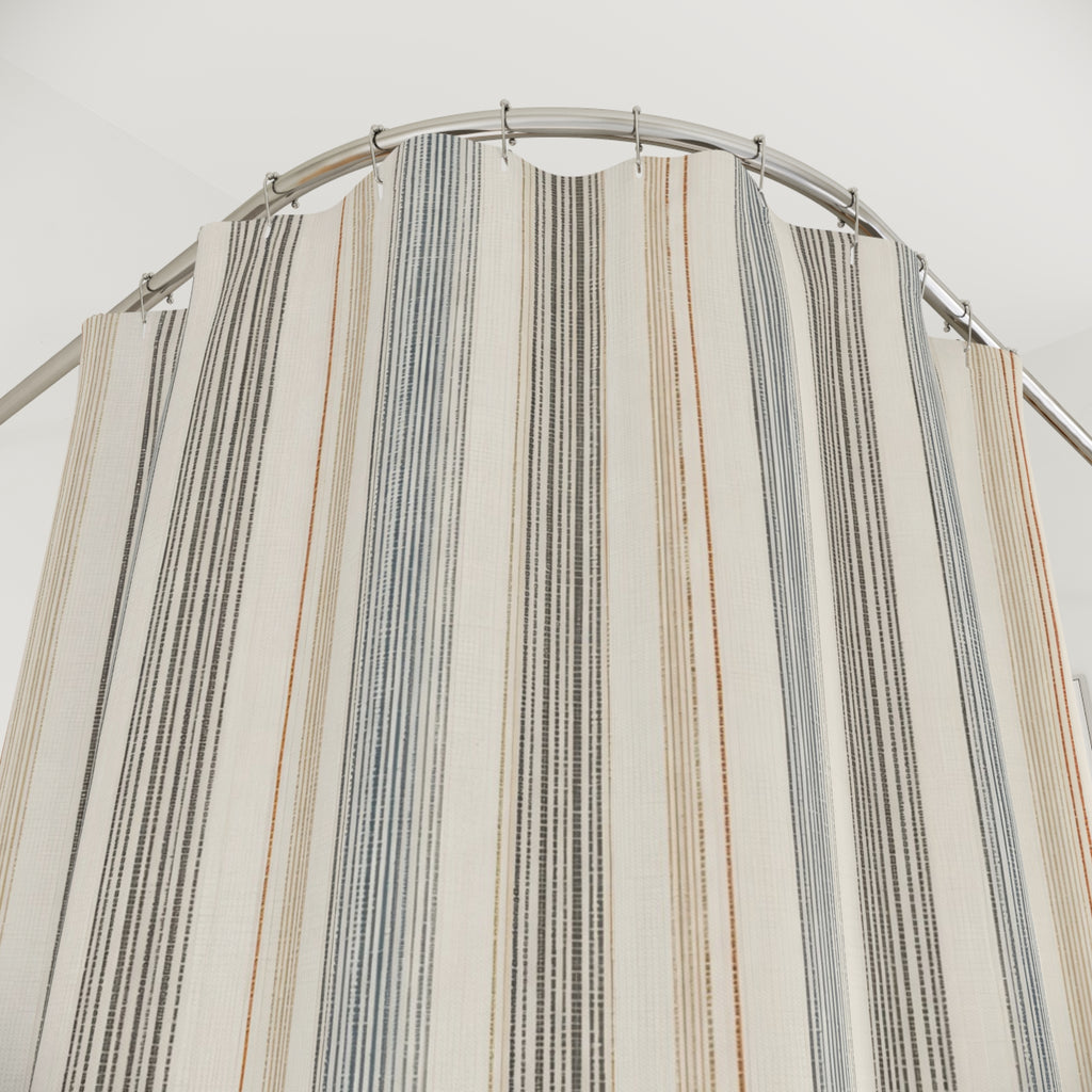 Fine Vertical Pinstripe Shower Curtain
