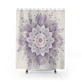 Lavender Floral Medallion Shower Curtain