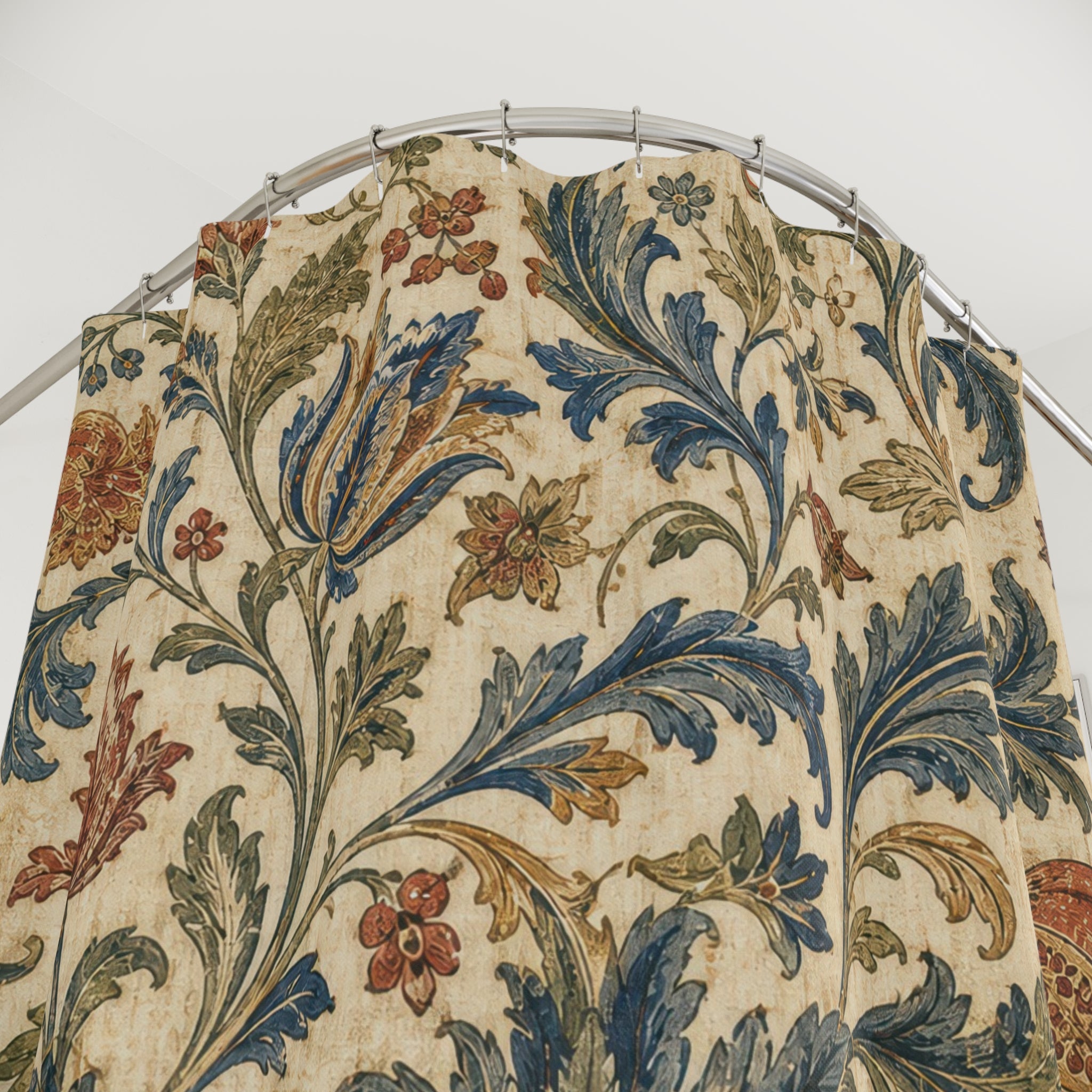 Painterly Jacobean Shower Curtain