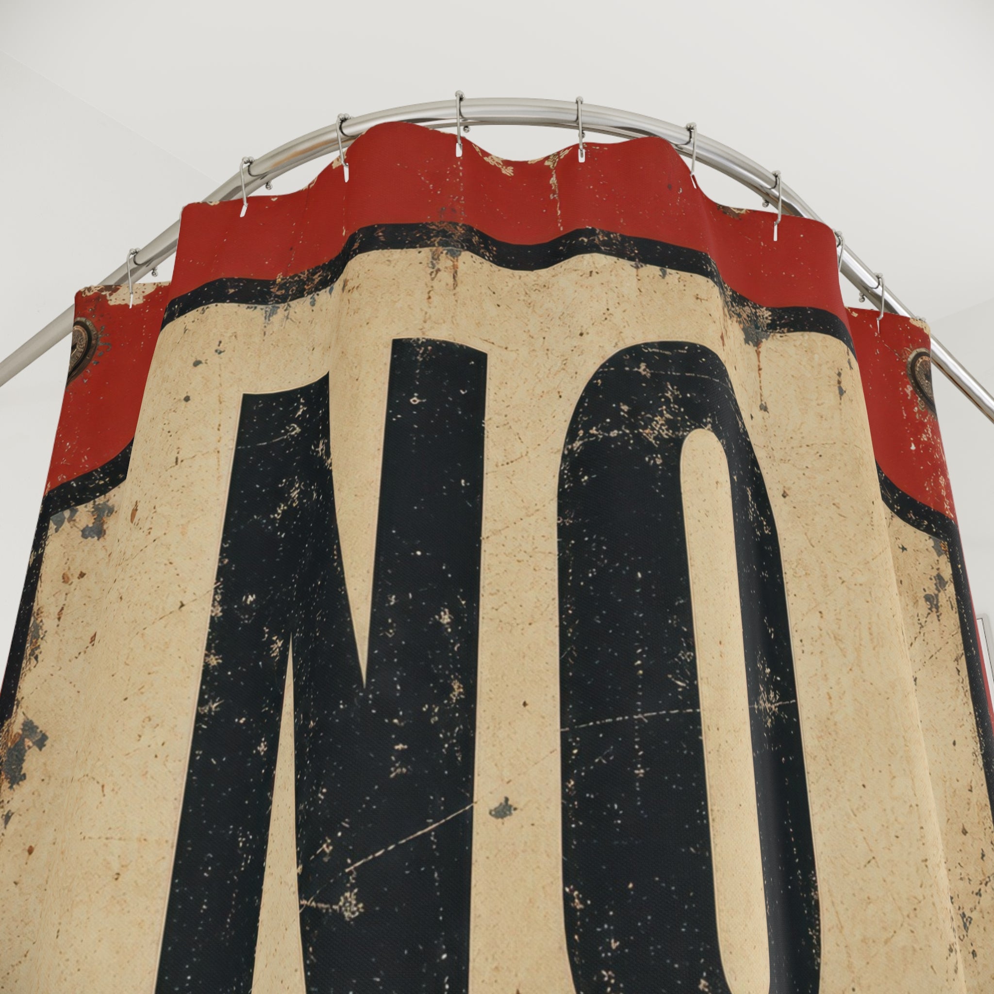 No Loitering Sign Unique Funny Shower Curtain
