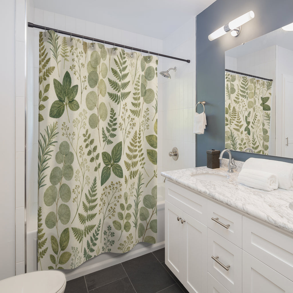 Fern Leaf Garden Shower Curtain