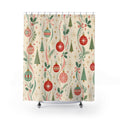 Retro Christmas Shower Curtain