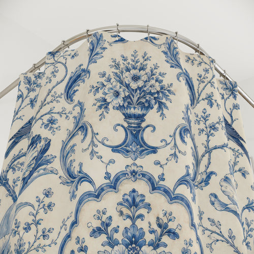 Blue Bird Toile Shower Curtain