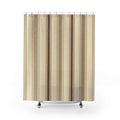 Brown Cream Pinstripe Shower Curtain